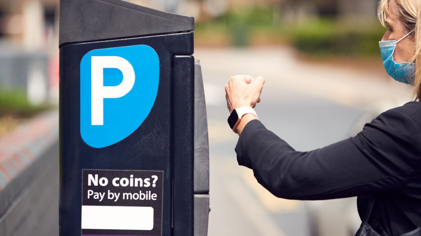 Who are the leading innovators in smart parking meters for the banking industry?